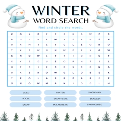 Winter Word Search 1
